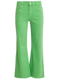 Spijkerbroek - flared fit - groen
