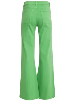 Spijkerbroek - flared fit - groen