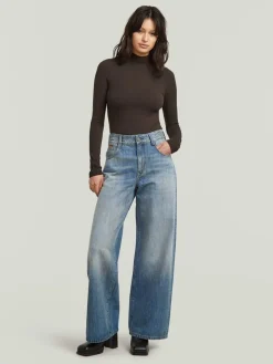 Spijkerbroek - loose fit - blauw