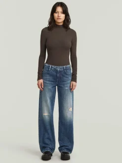 Spijkerbroek - loose fit - blauw