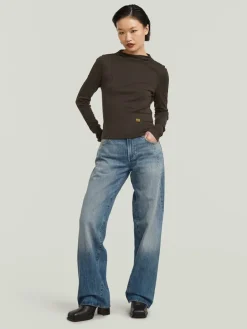 Spijkerbroek - loose fit - blauw