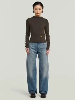 Spijkerbroek - loose fit - blauw