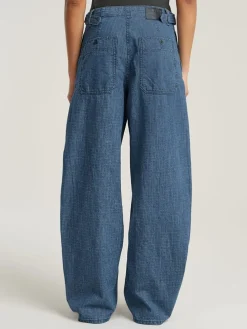 Spijkerbroek - loose fit - blauw