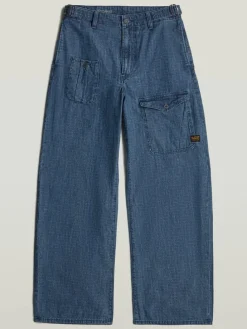 Spijkerbroek - loose fit - blauw