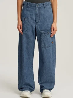 Spijkerbroek - loose fit - blauw