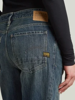 Spijkerbroek - loose fit - donkerblauw
