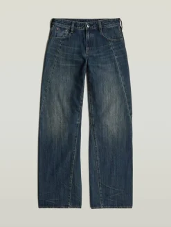 Spijkerbroek - loose fit - donkerblauw