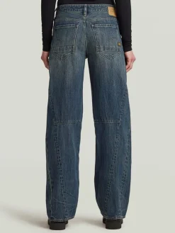 Spijkerbroek - loose fit - donkerblauw