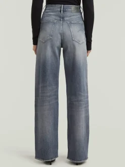 Spijkerbroek - loose fit - grijs