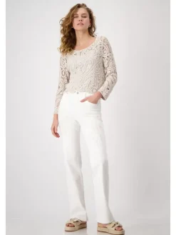 Spijkerbroek - regular fit - crème