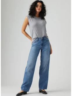 Spijkerbroek - relaxed fit - blauw