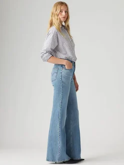 Spijkerbroek "Ribcage" - flared fit - blauw