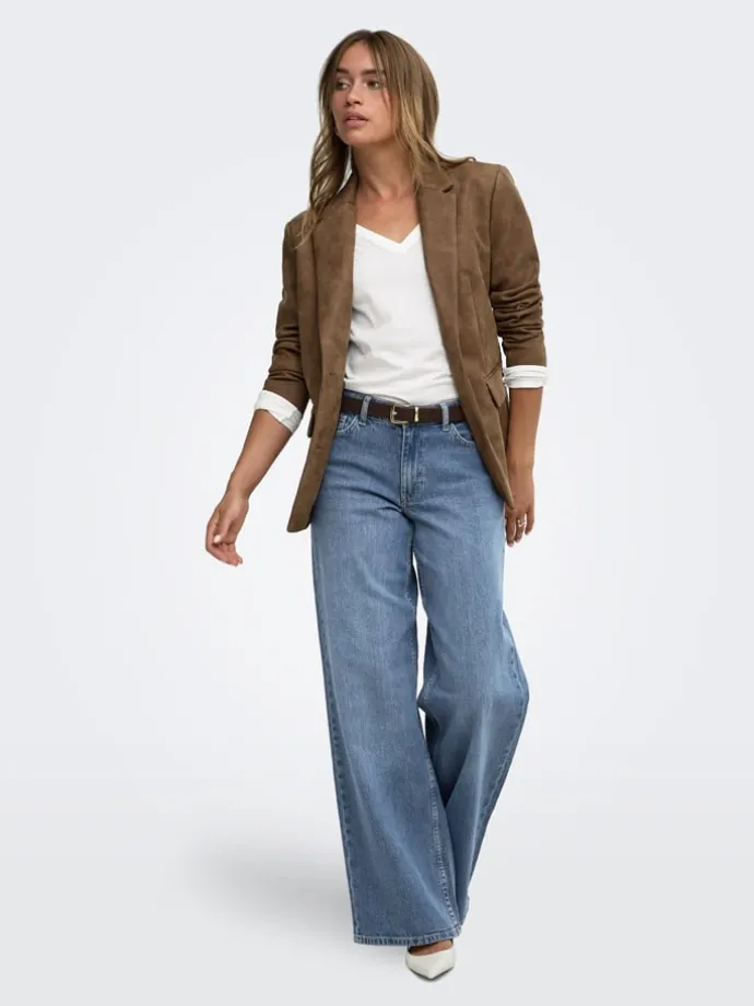Spijkerbroek "Ruby" - wide Leg fit - blauw