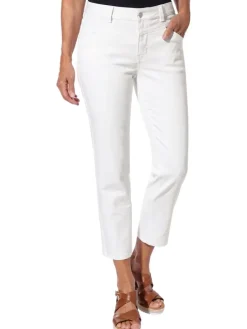 Spijkerbroek - slim fit - crème