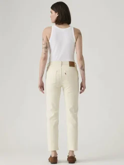 Spijkerbroek - slim fit - crème