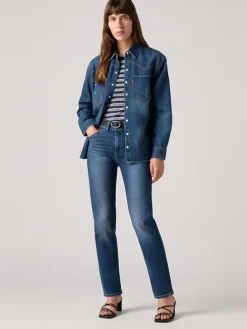Spijkerbroek - slim fit - donkerblauw
