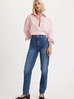 Spijkerbroek "80s" - mom fit - blauw