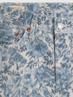 Spijkerbroek "501 '90S" - mom fit - wit/lichtblauw