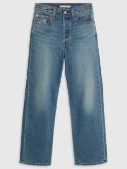 Spijkerbroek - straight fit - blauw