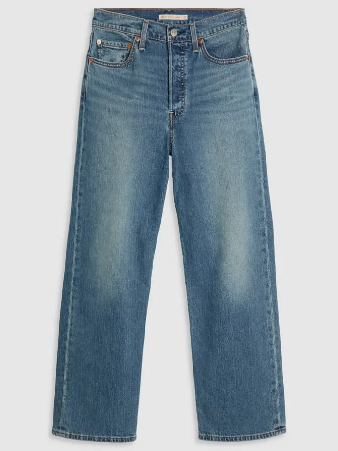 Spijkerbroek - straight fit - blauw