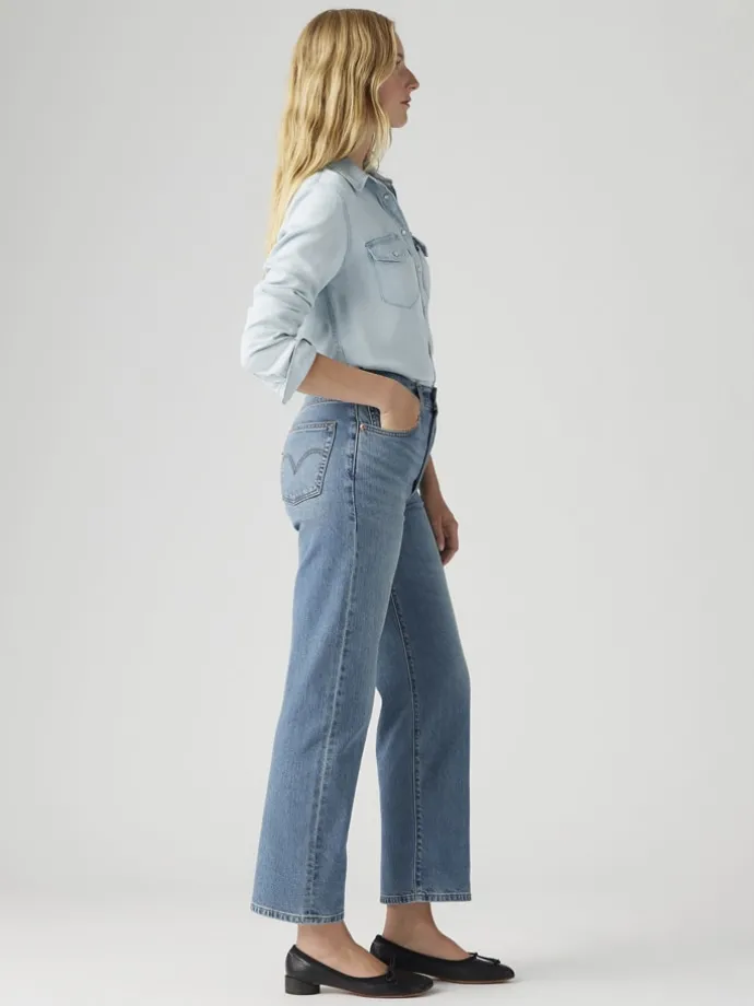 Spijkerbroek - straight fit - blauw
