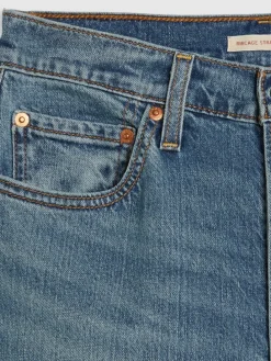 Spijkerbroek - straight fit - blauw