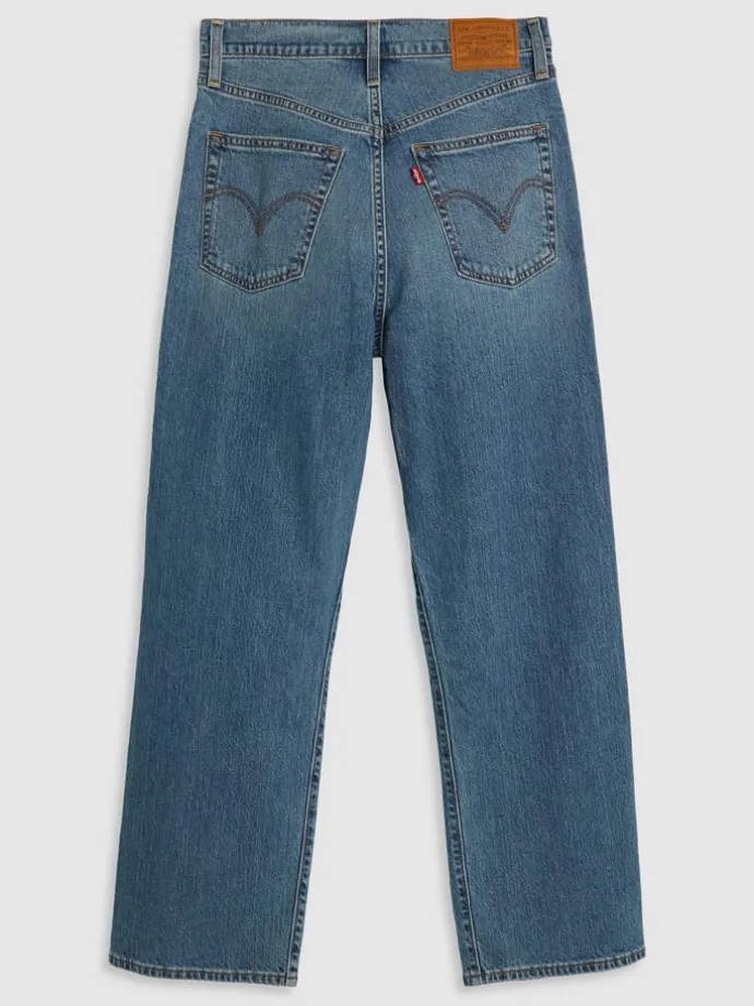 Spijkerbroek - straight fit - blauw