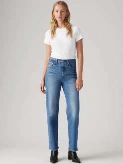 Spijkerbroek - straight fit - blauw