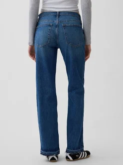 Spijkerbroek - straight fit - donkerblauw
