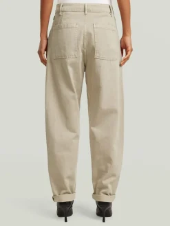 Spijkerbroek - tapered fit - beige