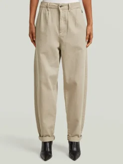 Spijkerbroek - tapered fit - beige