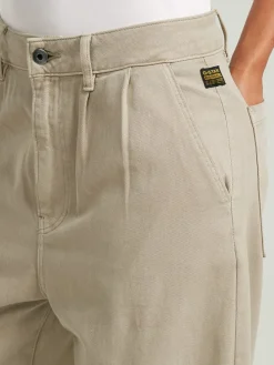 Spijkerbroek - tapered fit - beige