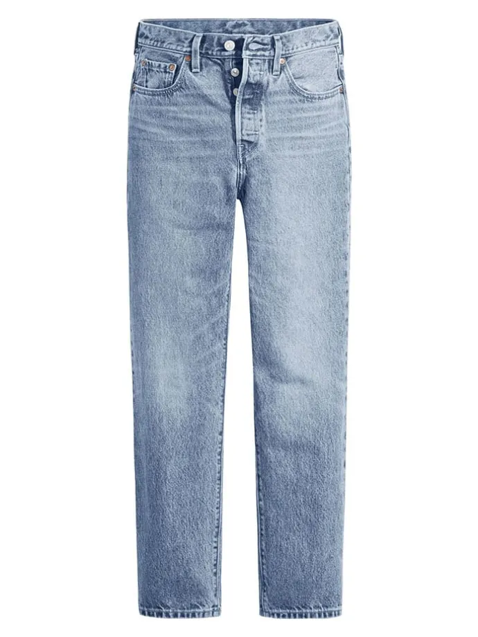 Spijkerbroek - tapered fit - lichtblauw
