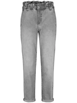 Spijkerbroek - tapered fit - lichtgrijs