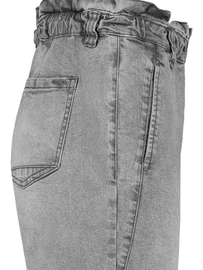 Spijkerbroek - tapered fit - lichtgrijs