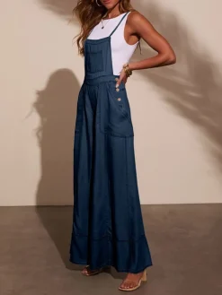 Spijkerjumpsuit donkerblauw