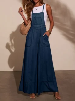 Spijkerjumpsuit donkerblauw