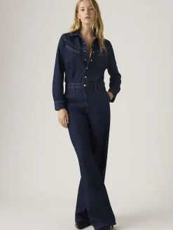 Spijkerjumpsuit donkerblauw