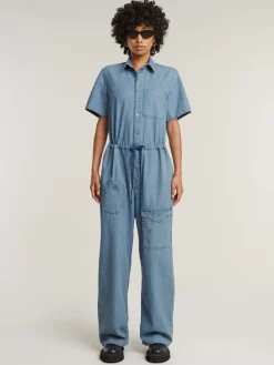 Spijkerjumpsuit lichtblauw