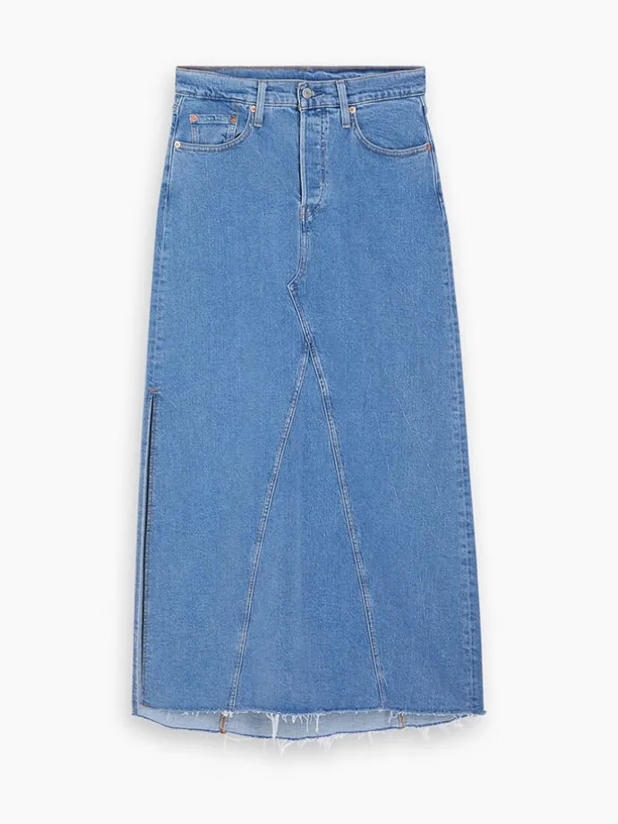 Spijkerrok blauw