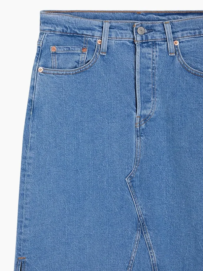 Spijkerrok blauw