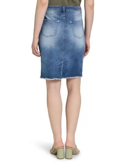 Spijkerrok blauw