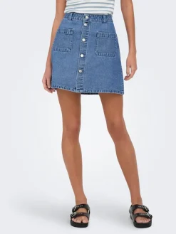 Spijkerrok blauw