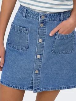 Spijkerrok blauw