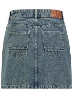 Spijkerrok blauwgrijs