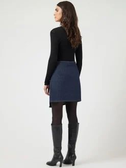 Spijkerrok "Lisana" donkerblauw
