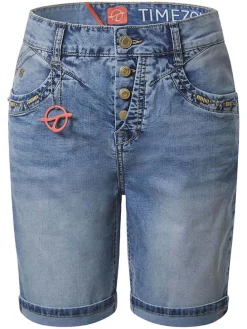Spijkershort "Ravi" - regular fit - blauw