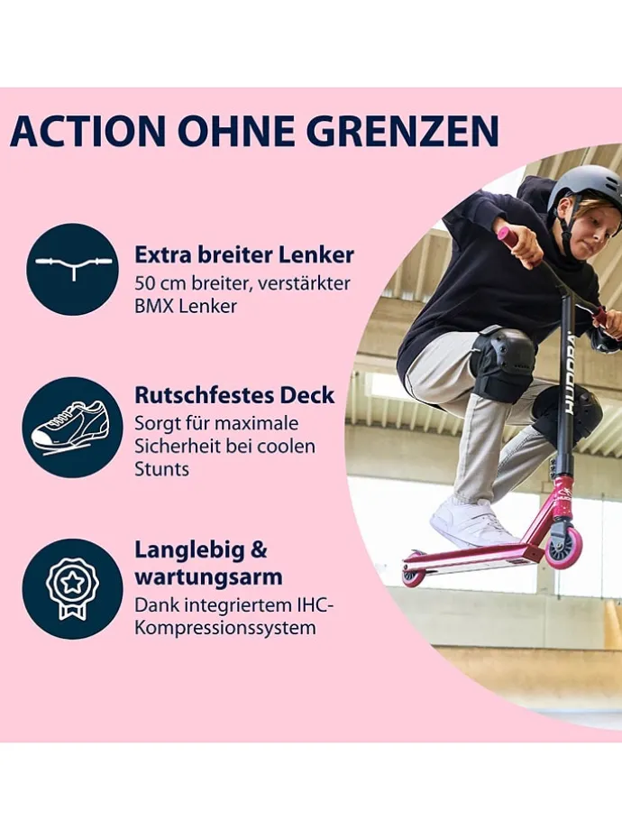 Step "Stunt XQ-13" zwart/rood - vanaf 8 jaar