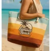 Strandtas meerkleurig - (B)55 x (H)36 x (D)15 cm