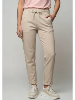 Sweatbroek "Ginette" zandkleurig